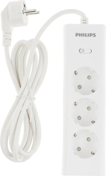 Изображение товара Сетевой фильтр Philips CHP2135WA/51 (2м, 3 розетки, белый)