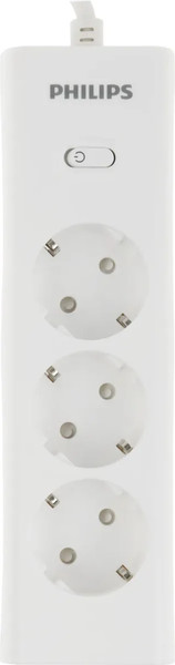 Изображение товара Сетевой фильтр Philips CHP2135WA/51 (2м, 3 розетки, белый)