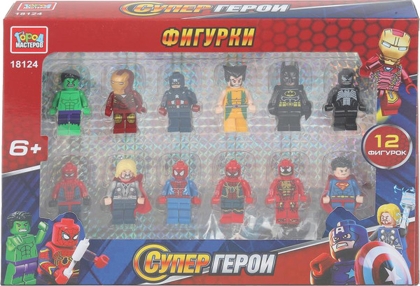 Изображение товара Элемент конструктора Город мастеров Фигурки супергерои / 18124-ZH