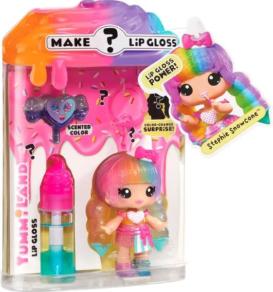 Изображение товара Кукла с аксессуарами Yummiland Стефи Сноукон с набором для изготовления блеска для губ / 68748