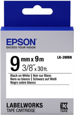 Изображение товара Картридж-лента Epson LK3WBN Std Blk/Wht 9/9 / C53S653003