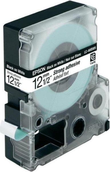 Изображение товара Картридж-лента Epson LK4WBW Strng adh Blk/Wht 12/9 / C53S654016