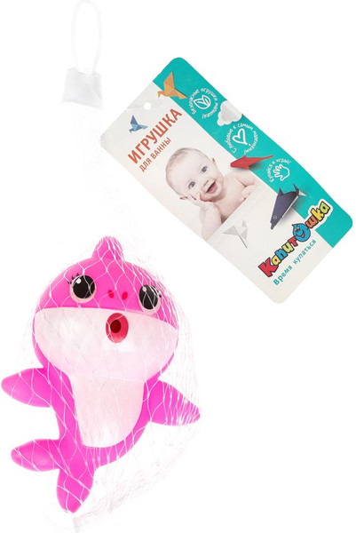 Изображение товара Игрушка для ванной Капитошка Акула розовая / 1909R005-R3