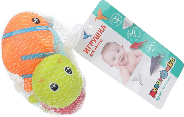 Изображение товара Набор игрушек для ванной Капитошка Морские животные / 2312R0146-R2 (3шт)