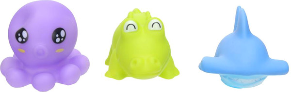 Изображение товара Набор игрушек для ванной Капитошка Морские животные / 2312R0146-R1 (3шт)