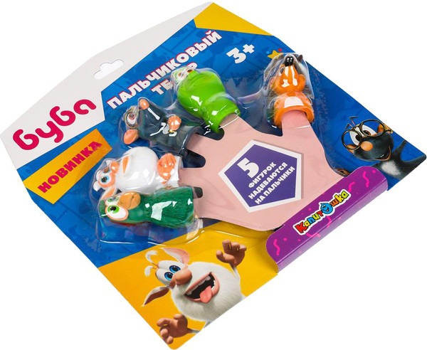 Изображение товара Набор игрушек для ванной Капитошка Пальчиковый театр Буба / LX-PT-BB-B01