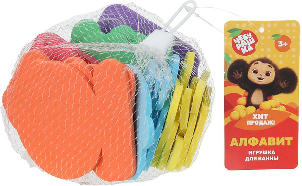 Изображение товара Набор стикеров для ванной Капитошка Чебурашка / SWL-AZBUKA02