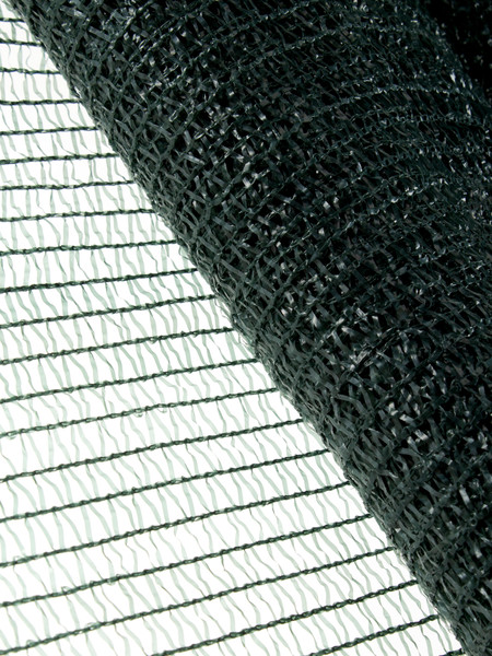 Изображение товара Сетка фасадная ЧЗМ Затеняющая 35% 3х10 (с клипсами, круг белый)