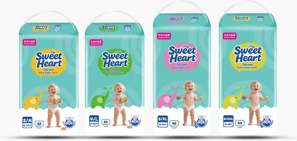 Изображение товара Подгузники-трусики детские Sweet Heart 15-22кг (XXL, 44шт)