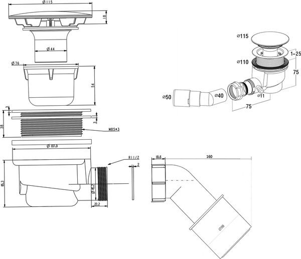 Изображение товара Душевой поддон Aquabath ABS80