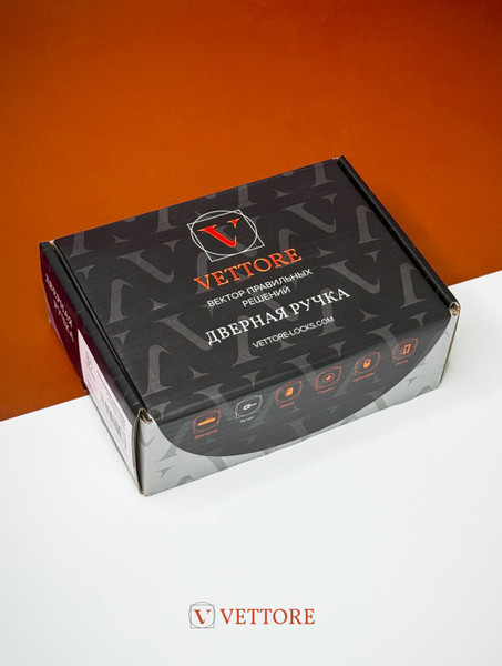 Изображение товара Ручка дверная Vettore R21.051 MBP (черный матовый)