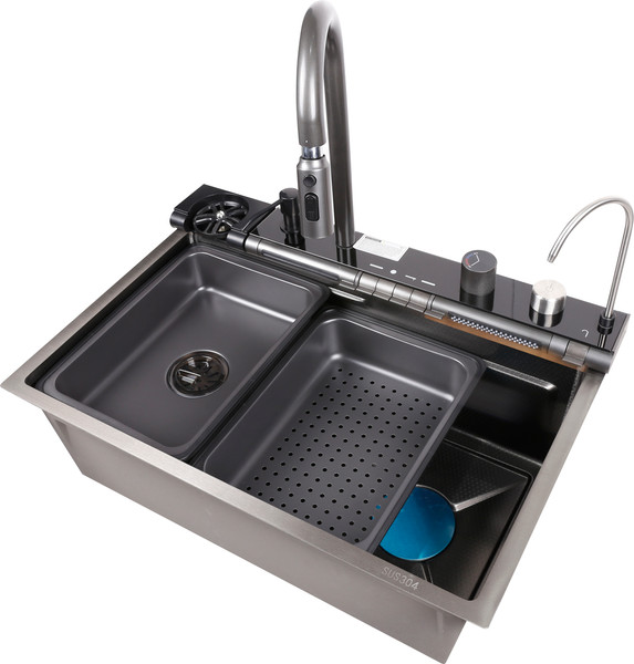 Изображение товара Мойка кухонная со смесителем Saniteco LD0192 (68х45)