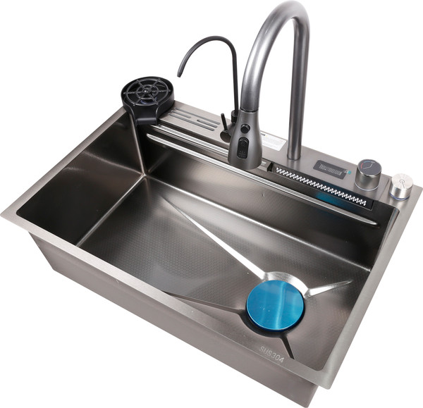 Изображение товара Мойка кухонная со смесителем Saniteco LD0199 (68х45)