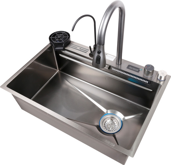 Изображение товара Мойка кухонная со смесителем Saniteco LD0199 (68х45)