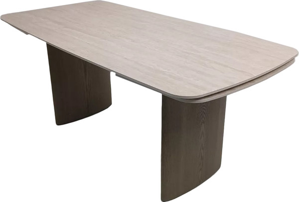 Изображение товара Обеденный стол M-City Calvin 180 Matte Rome Travertine Solid Ceramic / 614M06013 (серый дуб)