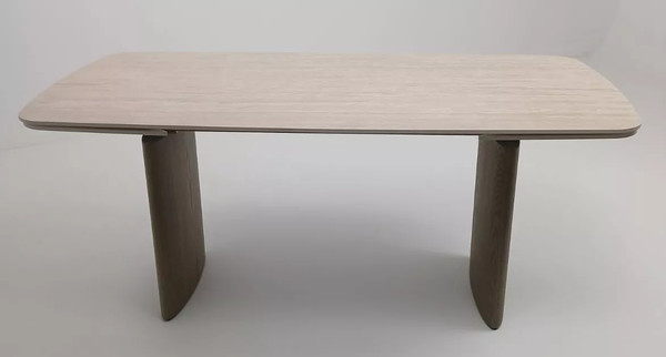 Изображение товара Обеденный стол M-City Calvin 180 Matte Rome Travertine Solid Ceramic / 614M06013 (серый дуб)