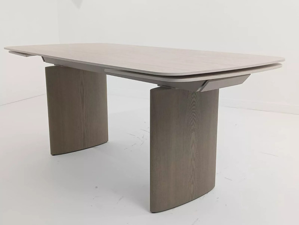 Изображение товара Обеденный стол M-City Calvin 180 Matte Rome Travertine Solid Ceramic / 614M06013 (серый дуб)