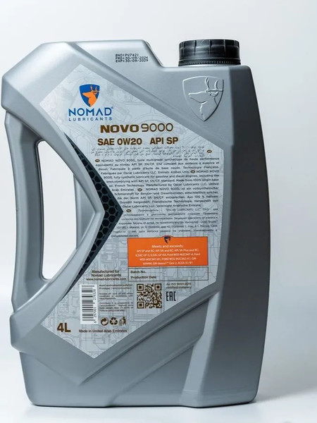 Изображение товара Моторное масло NOMAD Novo 9000 0W-20 API SP ILSAC GF-6A / 32375 (4л)