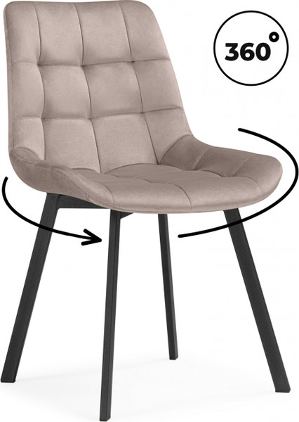 Изображение товара Стул Notta Челси 360 / 626084 (латте ZD 290/черный)