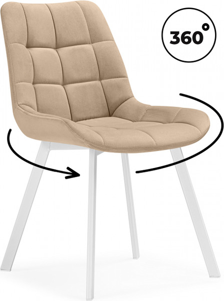 Изображение товара Стул Notta Челси 360 / 626082 ( бежевый ZD 210/белый)