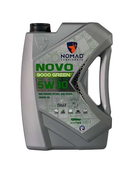 Изображение товара Моторное масло NOMAD Novo 9000 Green 5W-30 ACEA C2/C3 / 32381 (4л)