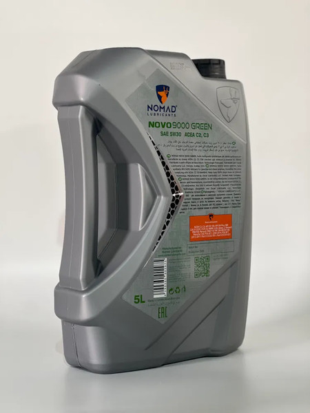 Изображение товара Моторное масло NOMAD Novo 9000 Green 5W-30 ACEA C2/C3 / 32382 (5л)