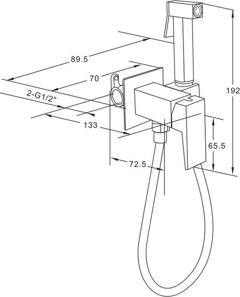 Изображение товара Гигиенический душ со смесителем Roxen Caspia 50096000-B