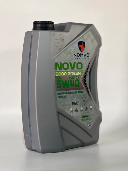 Изображение товара Моторное масло NOMAD Novo 9000 Green 5W-40 ACEA C3 / 32396 (5л)