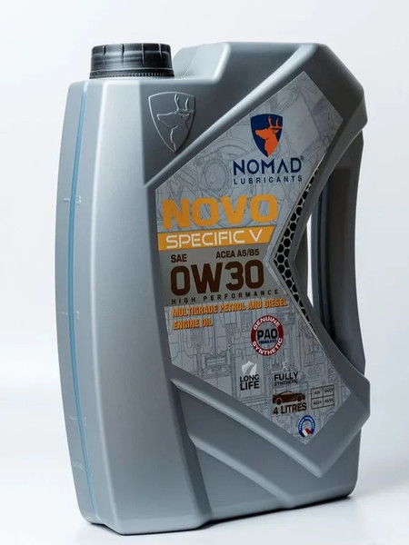 Изображение товара Моторное масло NOMAD Novo Specific V 0W-30 / 35776 (4л)