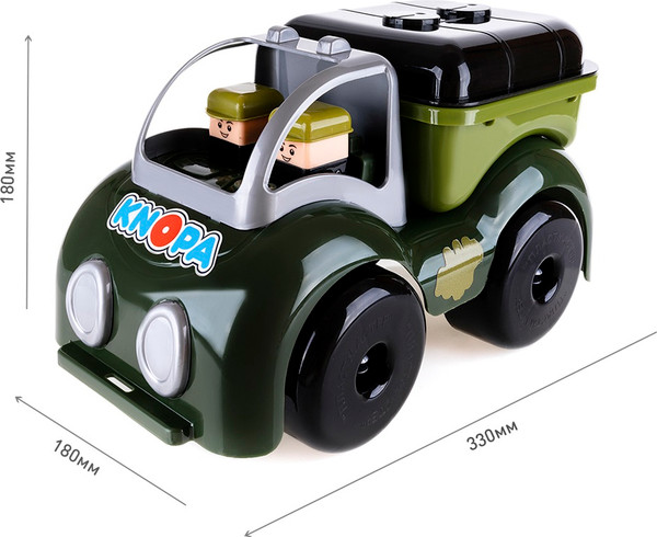 Изображение товара Цистерна-прицеп игрушечная Knopa Крепыш на войнушке 33 см / 86235
