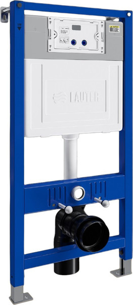 Изображение товара Унитаз подвесной с инсталляцией Lauter Nuremberg 21811B + 21901001 (черный, с кнопкой 219702F белый)