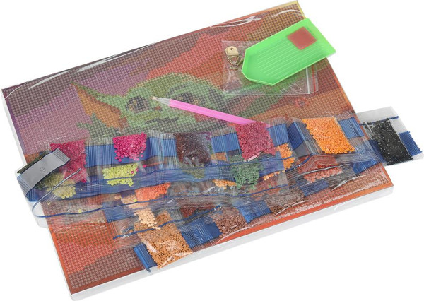 Изображение товара Набор алмазной вышивки MultiArt Малыш Йода / AM22X30-129505