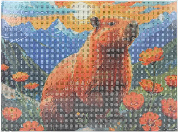 Изображение товара Набор алмазной вышивки MultiArt Капибара / AM30X40-129506
