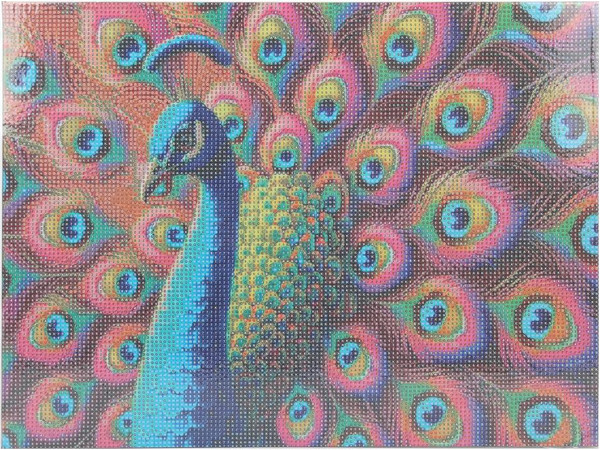 Изображение товара Набор алмазной вышивки MultiArt Павлин / AM30X40-131152