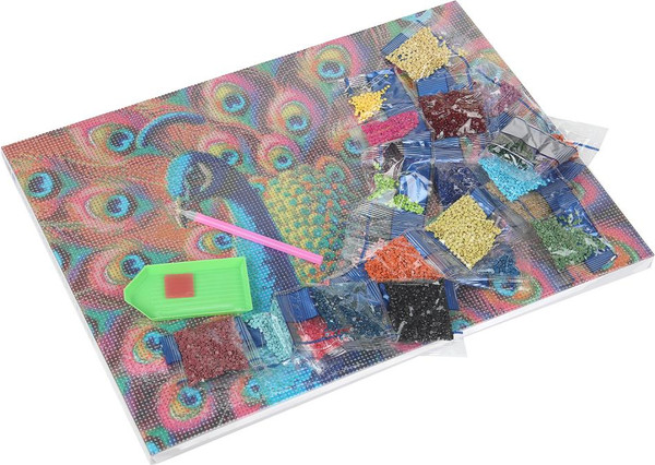 Изображение товара Набор алмазной вышивки MultiArt Павлин / AM30X40-131152