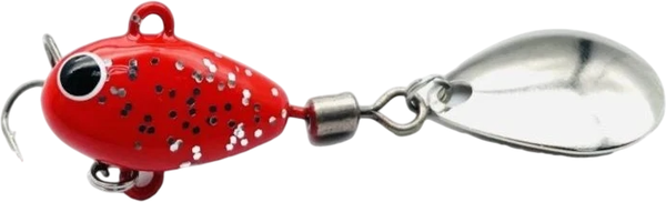 Изображение товара Тейл-спиннер UF-Studio Hurricane 28гр red glitter / H28Rg