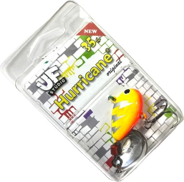 Изображение товара Тейл-спиннер UF-Studio Hurricane 35гр yellow flash / H35Yflash
