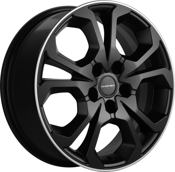 Изображение товара Литой диск Khomen KHW1711 Arkana/Kaртur 17x6.5" 5x114.3мм DIA 66.1мм ET 50мм (Black)