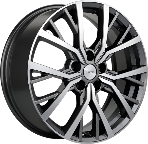 Литой диск Khomen KHW1806 Tucson 18x7" 5x114.3мм DIA 67.1мм ET 51мм (Gray FP ) — фото 3