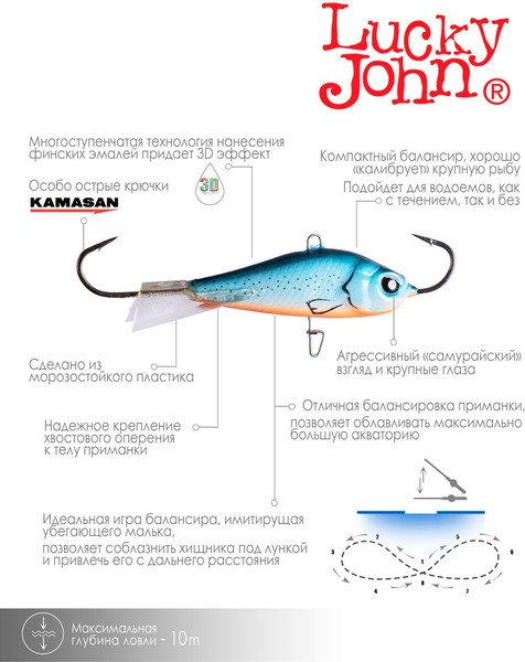 Изображение товара Балансир Lucky John Baltic 5 50мм 53 / 61500-53