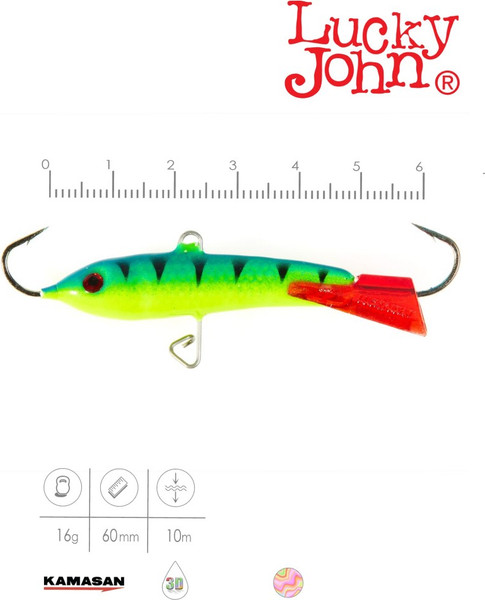 Изображение товара Балансир Lucky John Classic 6 60мм 36RT / 81600-36RT