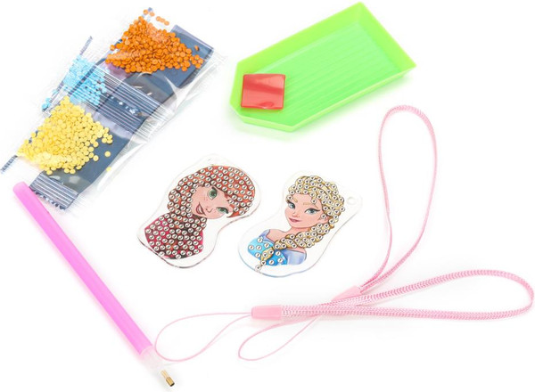 Изображение товара Набор алмазной вышивки MultiArt Брелоки Снежная принцесса / DIAKEYPRINC-126498