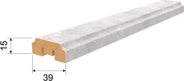 Изображение товара Рейка интерьерная STELLA МДФ Бриона Тауэр Чикаго (2680x39x15)