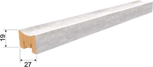 Изображение товара Рейка интерьерная STELLA МДФ Милана Рекесс Чикаго (2680x19x27)