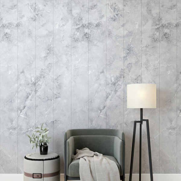 Изображение товара Панель МДФ STELLA Classic Premium Бетон Аляска (2700x200x6)