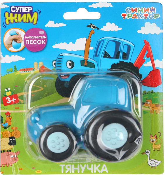 Изображение товара Игрушка антистресс СуперЖим Синий Трактор с песком XIB-BT02-SD-RU