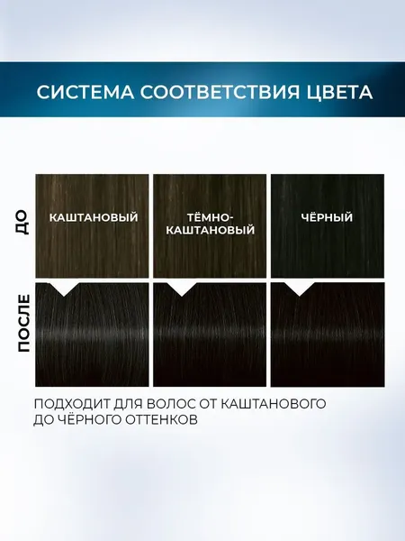 Изображение товара Краска-мусс для волос Глисс Кур Mousse Expert тон 2.00 черный