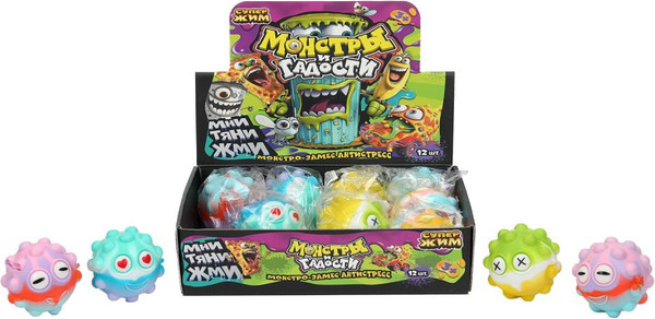 Изображение товара Сквиш СуперЖим Супер-мялка голова монстрика SS-MP-A-RU