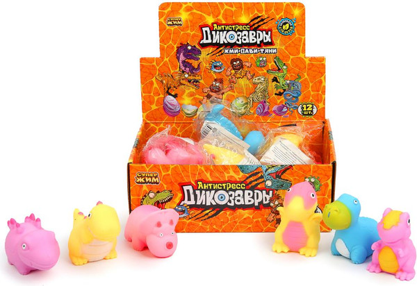 Изображение товара Сквиш СуперЖим Мялка динозавр C52867-RU