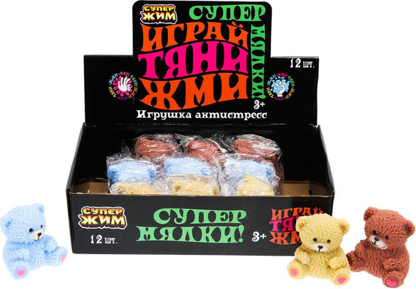 Изображение товара Сквиш СуперЖим Мялка Мишка с мукой 053-23D-53-RU